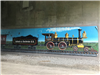 Auburn Trail Train Mural by Kim Reese