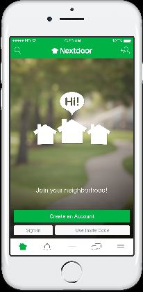 iPhone Nextdoor Home screen shot