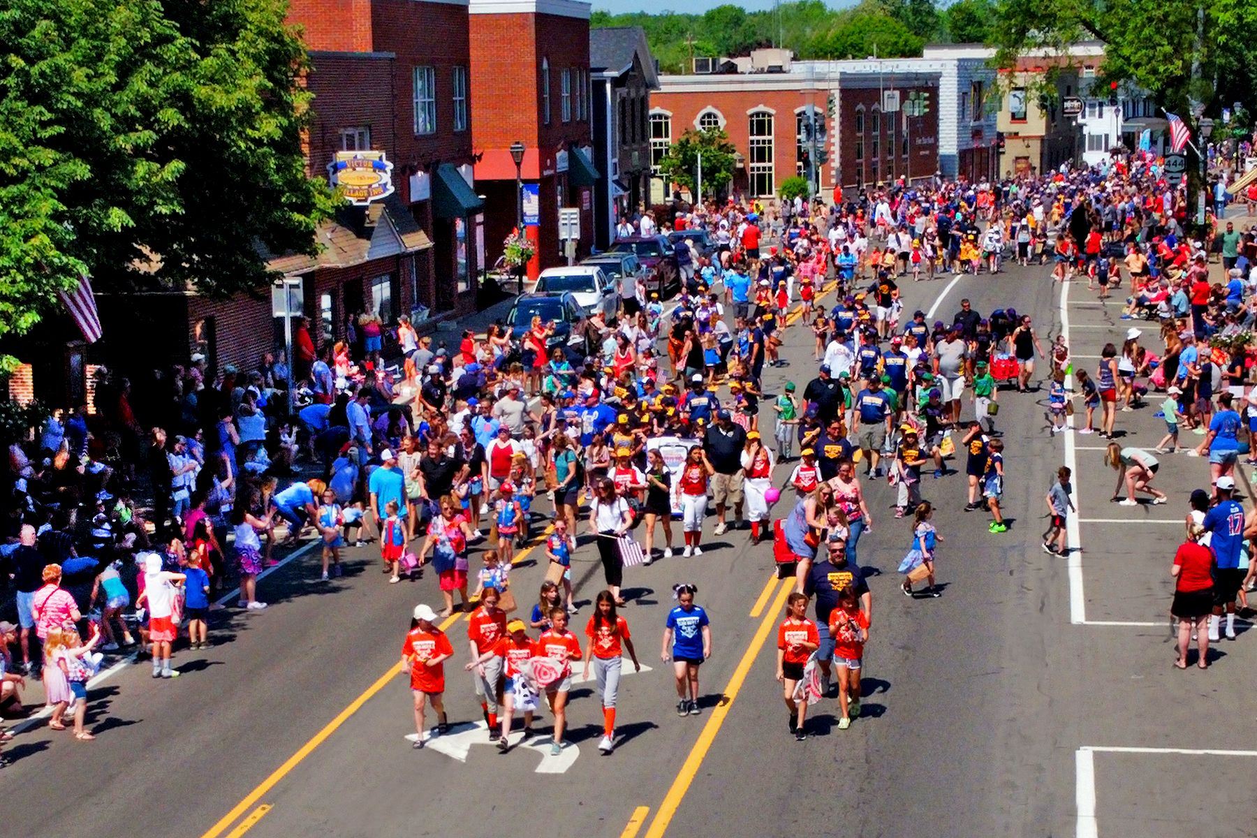 Memorial Day Parade by Phil Hilden, Kids marching