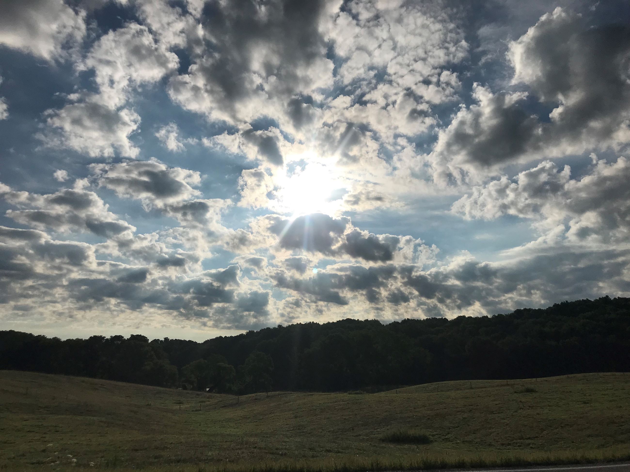 Strong Road Clouds by Kim Reese
