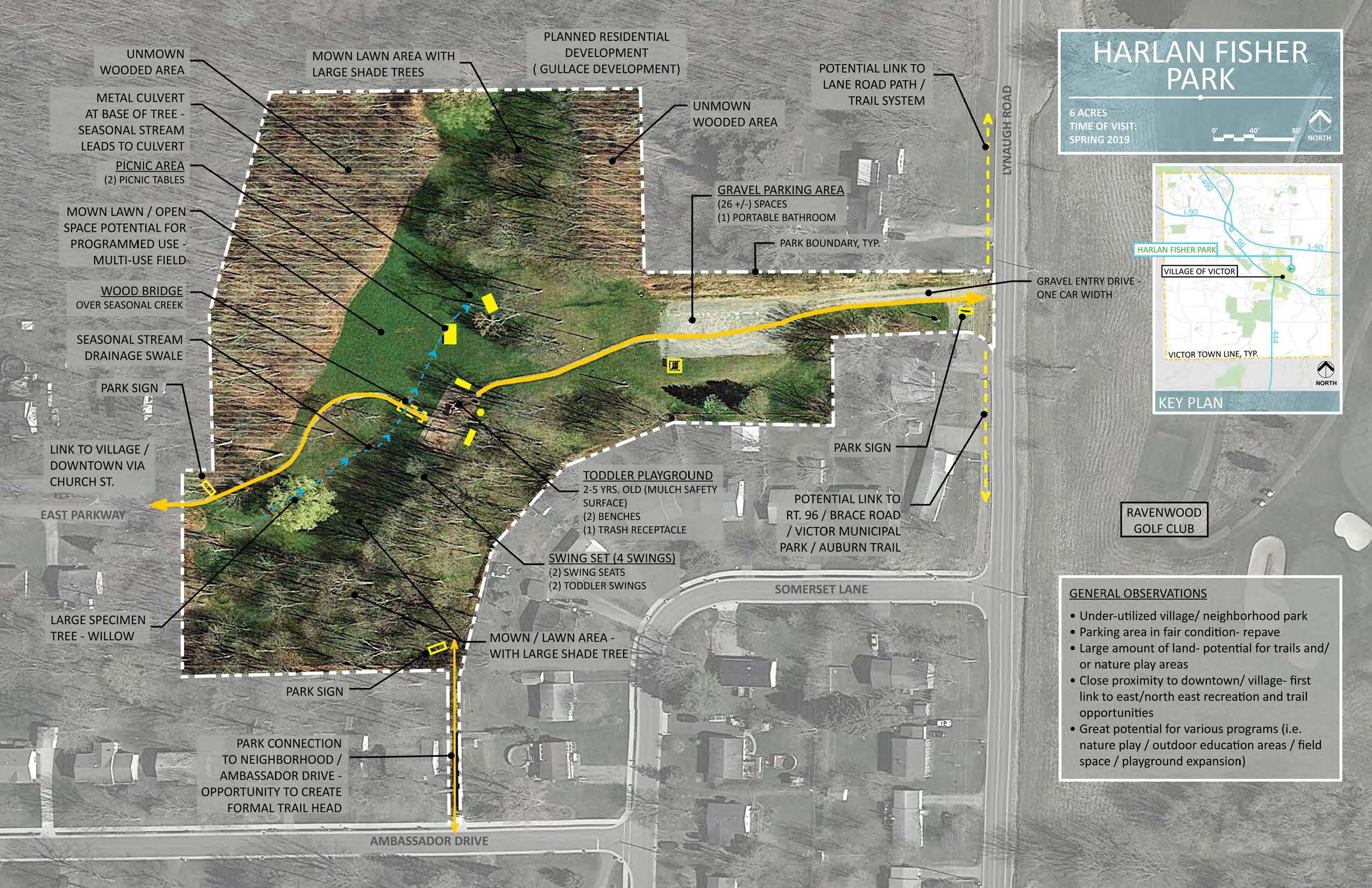 Harlan Fisher Park Map satellite view