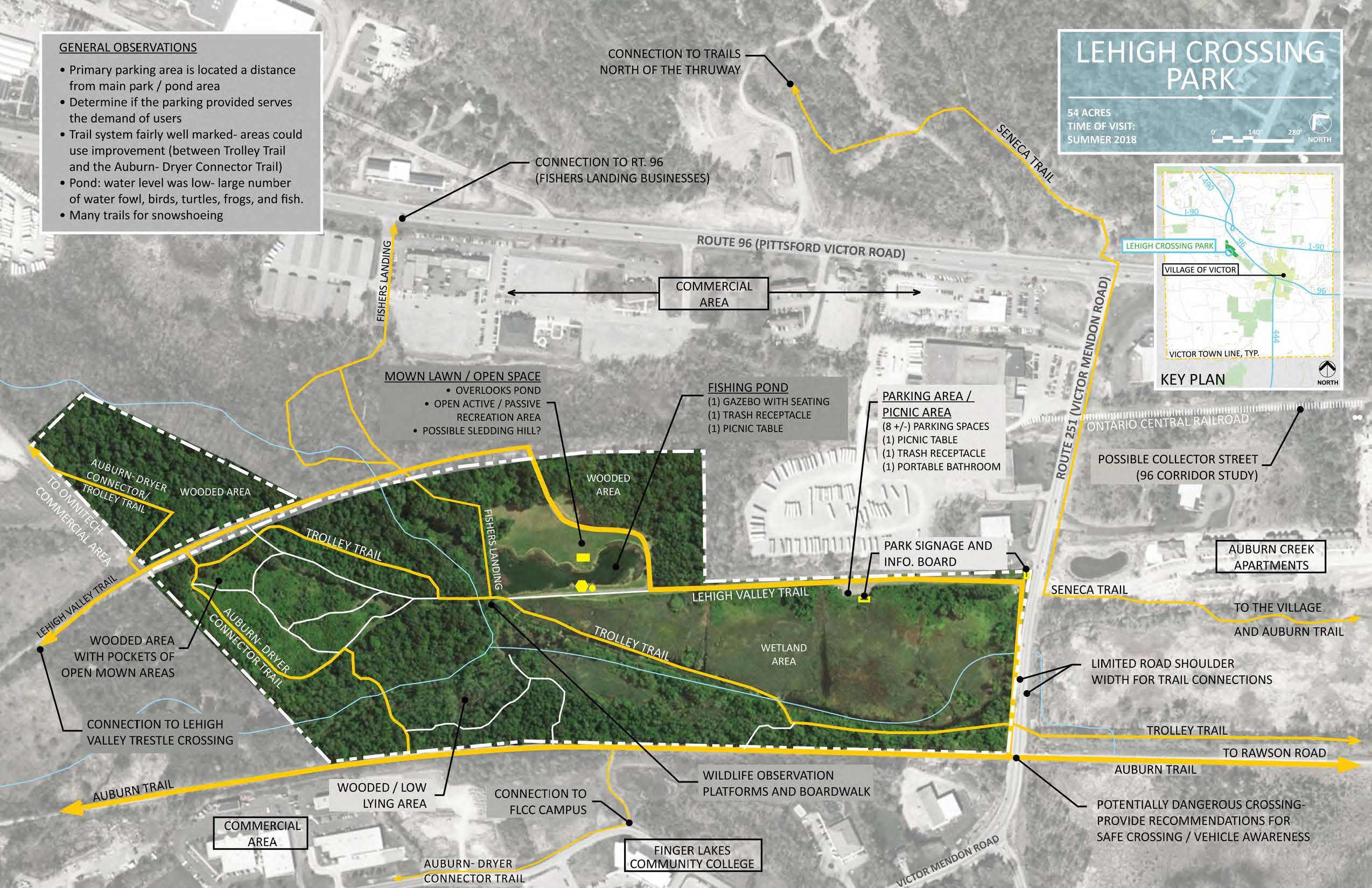Lehigh Crossing Park Map satellite view