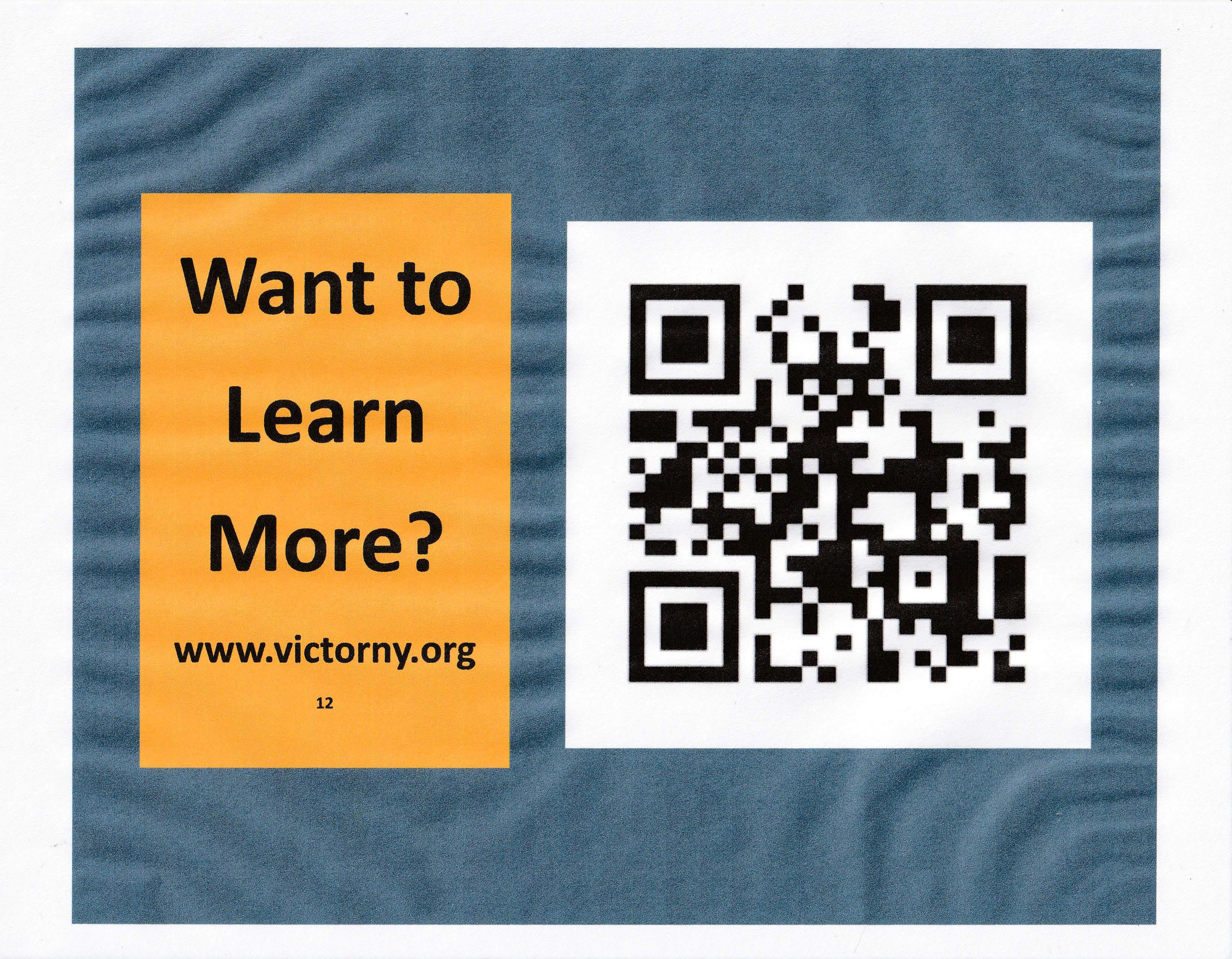 QR Code sign for the 1792 Log Fort site