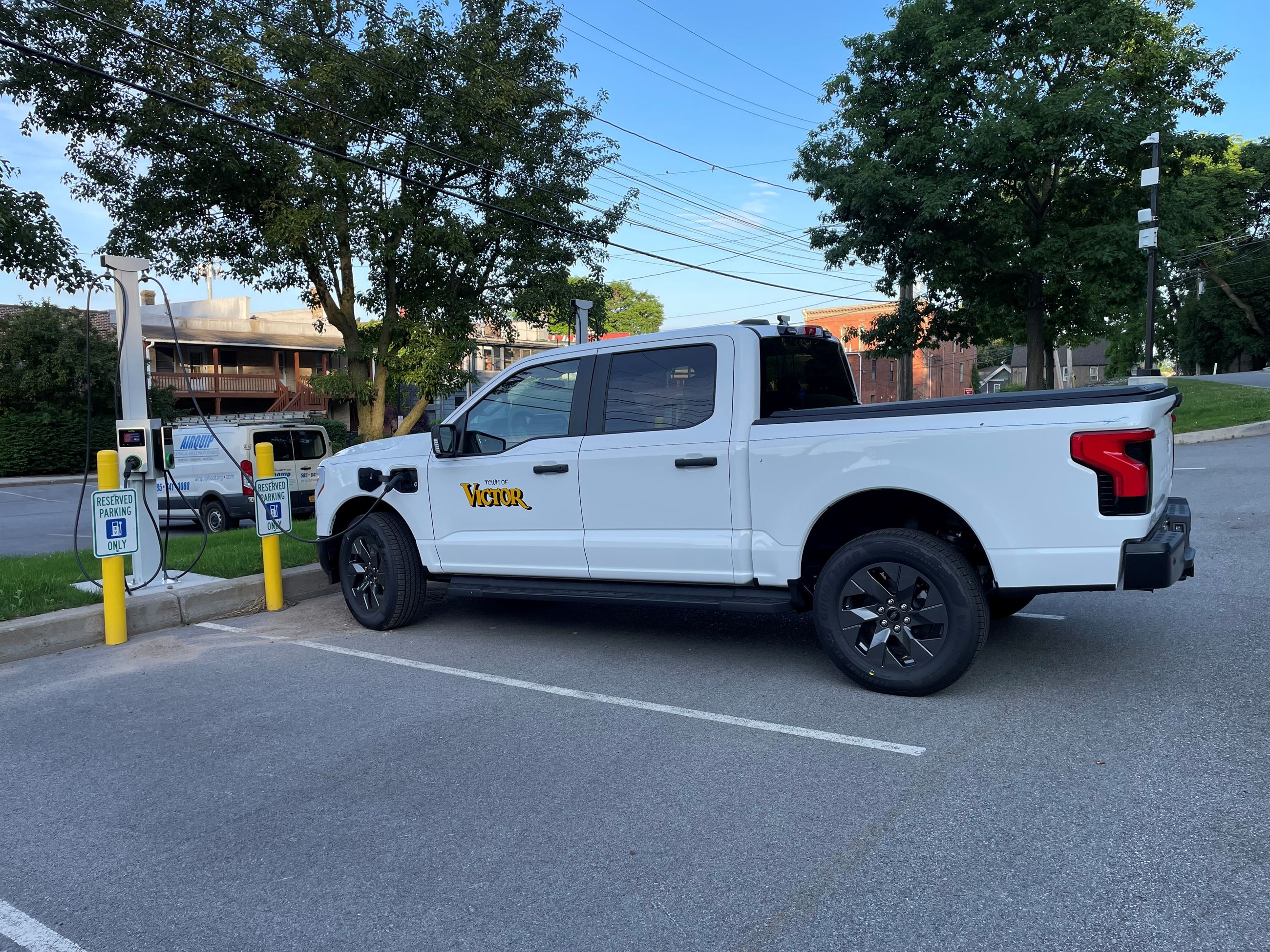 TOV Truck at EV Charging station